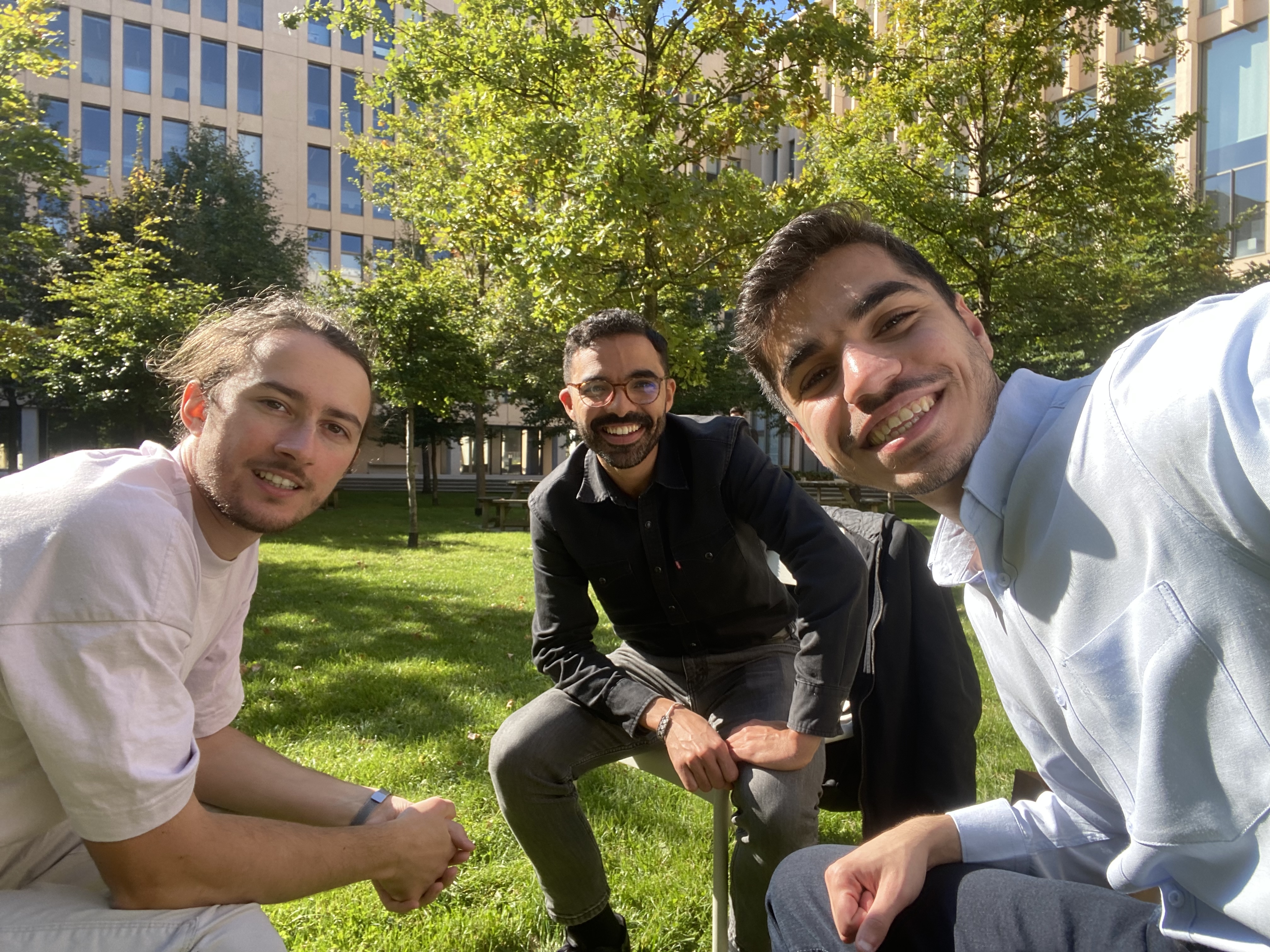 Gwennaël Guichard (GEOBSYS), Mehdi Daakir (LASTIG), and me =)