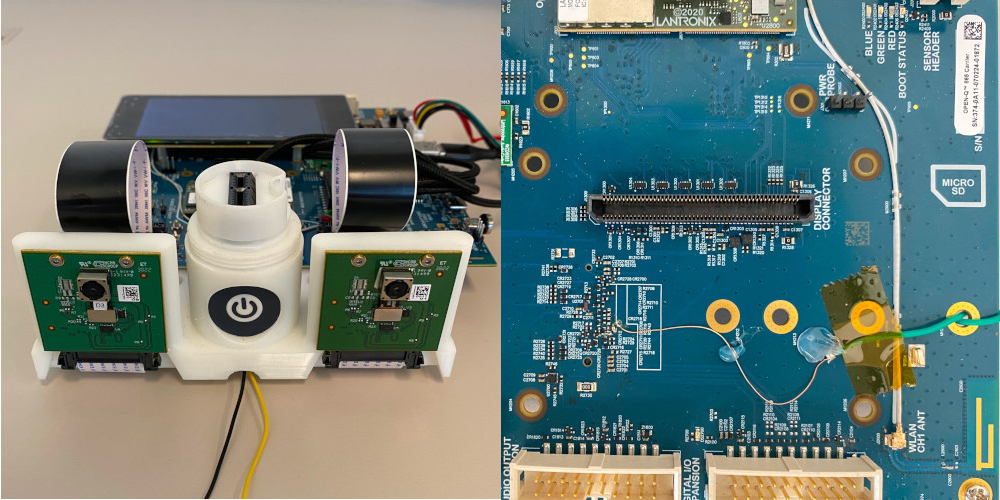 PPS signal from GEOSTIX (green wire) connected to GPIO0 using a pull-down resistor with 36-pin connector for the GEOSTIX