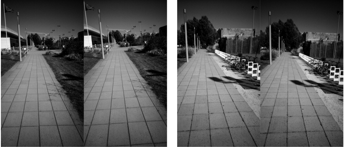 ENPC — a semi-structured outdoor scene ideal for evaluating multi-sensor synchronization.